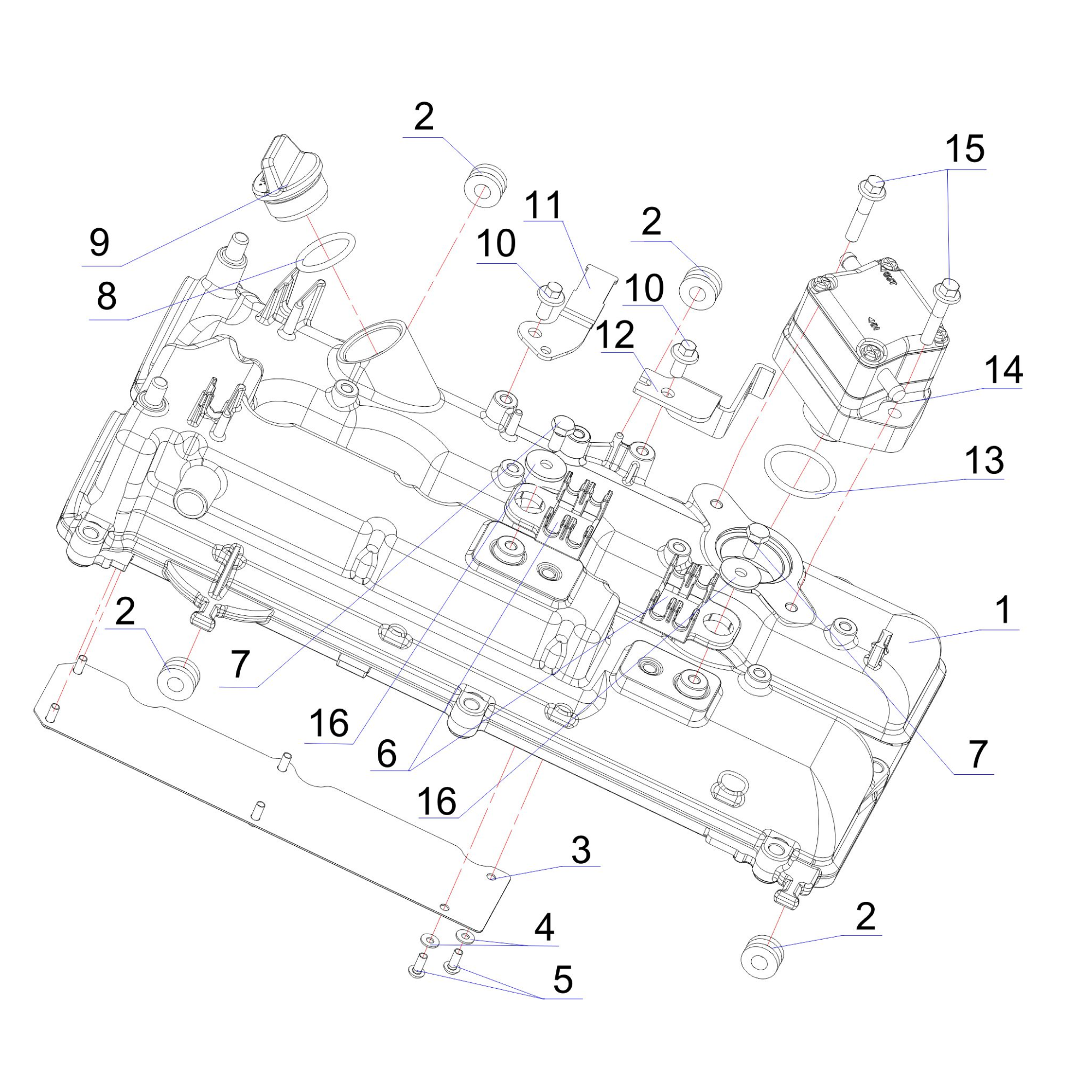 Cylinder head cover
